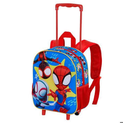 Sac à dos 3D à Roulettes Petit - Marvel Spiderman Amazing - Rouge - Taille Unique