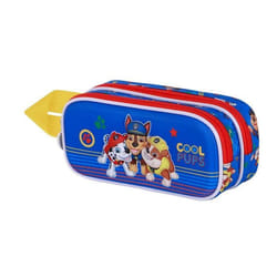Trousse Double 3D - La Pat Patrouille Cool - Bleu- Taille Unique