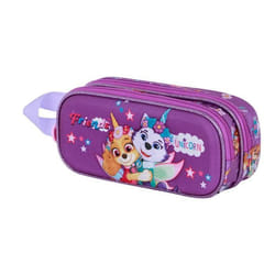 Trousse Double 3D - La Pat Patrouille Magic - Lilas- Taille Unique