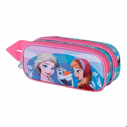 Trousse Double 3D - Disney La Reine des Neiges 2 (Frozen) Family - Bleu - Taille Unique