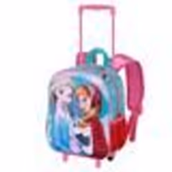 Sac à dos 3D à Roulettes Petit - Disney La Reine des Neiges 2 (Frozen) Family - Bleu - Taille Unique