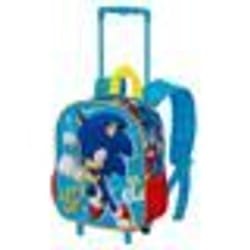 Sac à dos 3D à Roulettes Petit - Sonic Go - Bleu- Taille Unique
