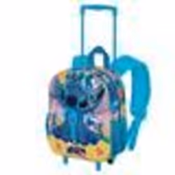 Sac à dos 3D à Roulettes Petit - Disney Lilo et Stitch Colors - Turquoise - Taille Unique