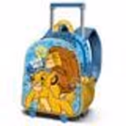 Sac à dos 3D à Roulettes Petit - Disney Roi Lion Wild - Bleu - Taille Unique