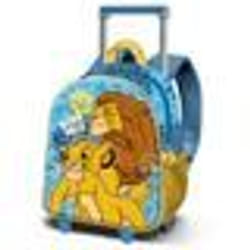 Sac à dos 3D à Roulettes Petit - Disney Roi Lion Wild - Bleu - Taille Unique