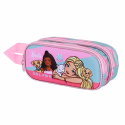 Trousse Double 3D - Barbie Pets - Rose- Taille Unique