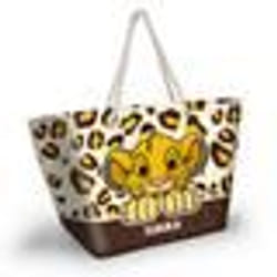 Sac de Plage Soleil - Disney Roi Lion Leopard - Jaune - Taille Unique