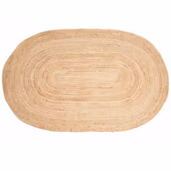 Tapis en Jute Naturel 180 x 120 cm 100 % Jute Dimensions : 180 x 120 cm En fibres naturelles