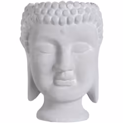 Cache pot Bouddha en céramique aspect béton En céramique Dimensions : Hauteur 32 cm - Largeur 20 cm - Profondeur 23 cm Diamèt ...