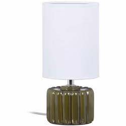 Lampe en céramique 28 cm En céramique Dimensions : Hauteur 28 cm x Diamètre 13 cm Ampoule E14 non incluse Fonctionne sur sect ...