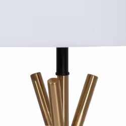 BigBuy Home 8445146121769 lampe de table E27 40 W Noir, Or, Blanc