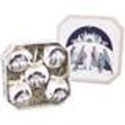 Boules de Noël - LOLAHOME - Lot de 6 - Ø 7 cm - Polyfoam - Décoration Rois Mages - Mixte