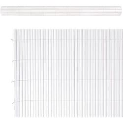 Canisse Artificielle - LOLAHOME - 3 x 15 m - PVC Blanc Double Face - Protection Vent - Installation Facile