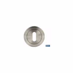 Trou de serrure à rosace en nickel satiné de 50 mm Ce trou de serrure à rosace en nickel satiné de 50 mm est une option éléga ...
