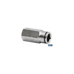 Tube de connexion droite de 4 mm. Femelle 1/4