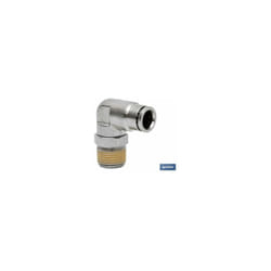 Connexion coudée pour tube de 12 mm. Filetage 3/8