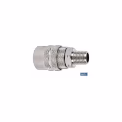 Connecteur rapide à filetage mâle 1/4 Filetage : 1/4" Connecteur rapide avec filetage mâle 1/4", 3/8" et 1/2" Compact et lége ...