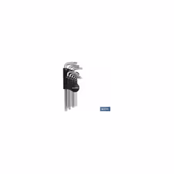 Jeu de 9 clés coudées Torx (T-10 - T-50) Ce jeu de tri de 9 clés coudées Torx à double embout est un outil polyvalent et rési ...