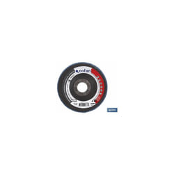 Disque laminé 178 mm. - inox 60 grains
