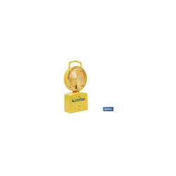 Lampe de signalisation de chantier avec capteur d'obscurité (2x4R25 non inclus) 0,54W en pvc jaune