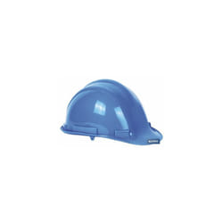 Casque d'ingénieur bleu avec régulateur
