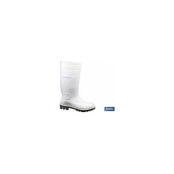 Botte haute eau sécuritaire. S-4 Blanc T-40