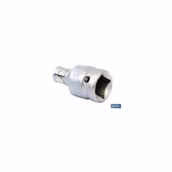 Adaptateur 3/8 pour embouts 1/4 L'adaptateur à cliquet pour embouts est fabriqué en acier au chrome vanadium trempé avec un r ...