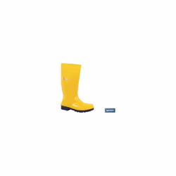 Bottes en caoutchouc jaunes. Fabriqué en PVC. Ces bottes en caoutchouc sont des bottes de sécurité S5, elles ont un embout et ...