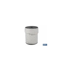 Bobine de corde en nylon mat 4/C 10 mm 100 Mts blanc