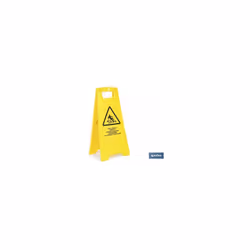 Chevalet de danger pour sols glissants Panneau d'avertissement à placer dans les zones avec des sols glissants. Texte en espa ...