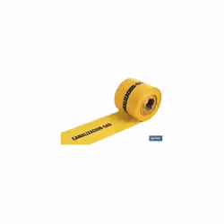 Ruban de marquage des canaux de gaz 150 mm x 250 mts Ruban de marquage des canaux de gaz jaune de calibre 300 et mesures de 1 ...