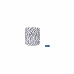 Bobine de cordon tressé poly 5 mm 200 m tricolore Cordon tressé d'environ 5 mm de diamètre disponible en blanc, bleu, vert, m ...