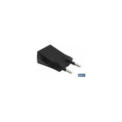Prise bipolaire noire (10a-250v)