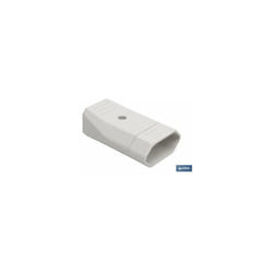 Base de prise bipolaire aérienne blanche (10a-250v)