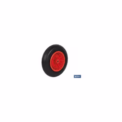 Roue de brouette de chantier Pneu Abs sans crevaison Roue pour chariots de chantier increvables et pour un poids de 140 kg. L ...