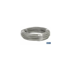 Câble Acier 5mm 3x5mm 6x7+1 Plastique (50m)