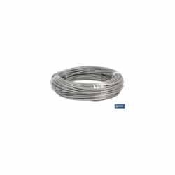 Câble Acier 10mm 8x10mm 6x19+1 Plastique (25m) Le Câble Acier "Plastifié" en verre en rouleaux de 25 mètres de longueur est u ...