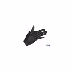 Boîte de 100 gants en nitrile noirs T - XL Les gants en nitrile noirs en taille XL sont présentés dans une boîte distributric ...