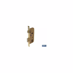 Serrure à mortaiser+Gâche D85 E50- Nickel La Serrure à mortaiser+Gâche D85 E50- Nickel est idéale pour les portes en bois, av ...