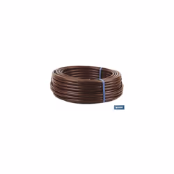 Tube d'irrigation goutte à goutte marron de 25 m (goutteur de 0,33 m) Ø16 mm Le tube d'irrigation goutte à goutte marron avec ...
