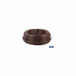 Tube d'irrigation goutte à goutte marron de 50 m (sans goutteurs) Ø16 mm Le tube d'irrigation goutte à goutte marron sans gou ...
