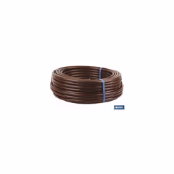 Tube d'irrigation goutte à goutte marron de 100 m (goutteur de 0,33 m) Ø16 mm Le tube d'irrigation goutte à goutte marron ave ...