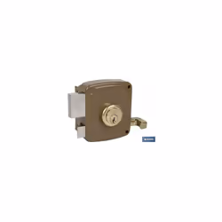 Serrure superposée droite de 80 mm avec gâche La serrure superposée droite de 80 mm avec gâche est une excellente option pour ...