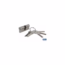 Cylindre de sécurité 40/40 en nickel mat - Came longue Le cylindre de sécurité 40/40 en nickel mat avec came longue est un pr ...