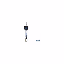 Ruban antichute rétractable 2,5 M Antichute rétractable avec câble de 2,5 m. Facteur de chute 2. Il dispose d'une ceinture de ...