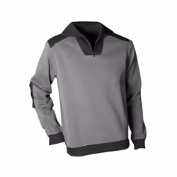 Sweat-shirt à fermeture éclair Volta - Gris/Noir Ce sweat-shirt à demi-zip Volta allie style et fonctionnalité. Sa conception ...
