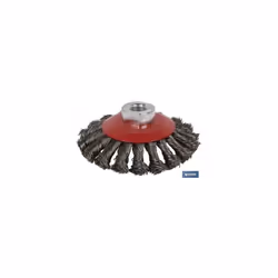 Brosse métallique oblique tressée en acier M14. 0,5 mm Ø Caractéristiques techniques : Diamètre du fil : 0,5 mm Diamètre [mm] ...