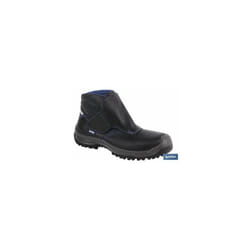Botte en cuir noir avec fermeture Velcro S3 modèle Urian T 42