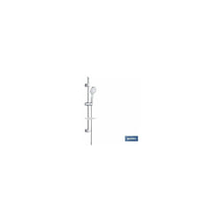 Kit de Douche Barre Coulissante 3 Pièces 5 Fonctions Blanc