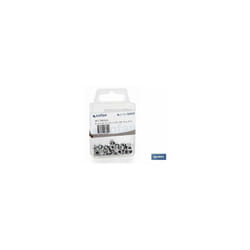 Crous hexagonaux autobloquants en nylon din 985 M8 en zinc blister de 4 unités.